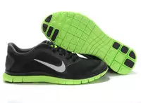 zapatos nike free 4.0 v3 hombre mujer strong elasticity 2013 france tendance black green